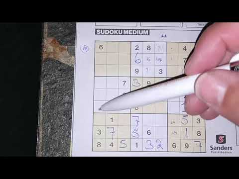 Again, daily Sudoku practice continues. (#1049) Medium Sudoku puzzle. 06-27-2020