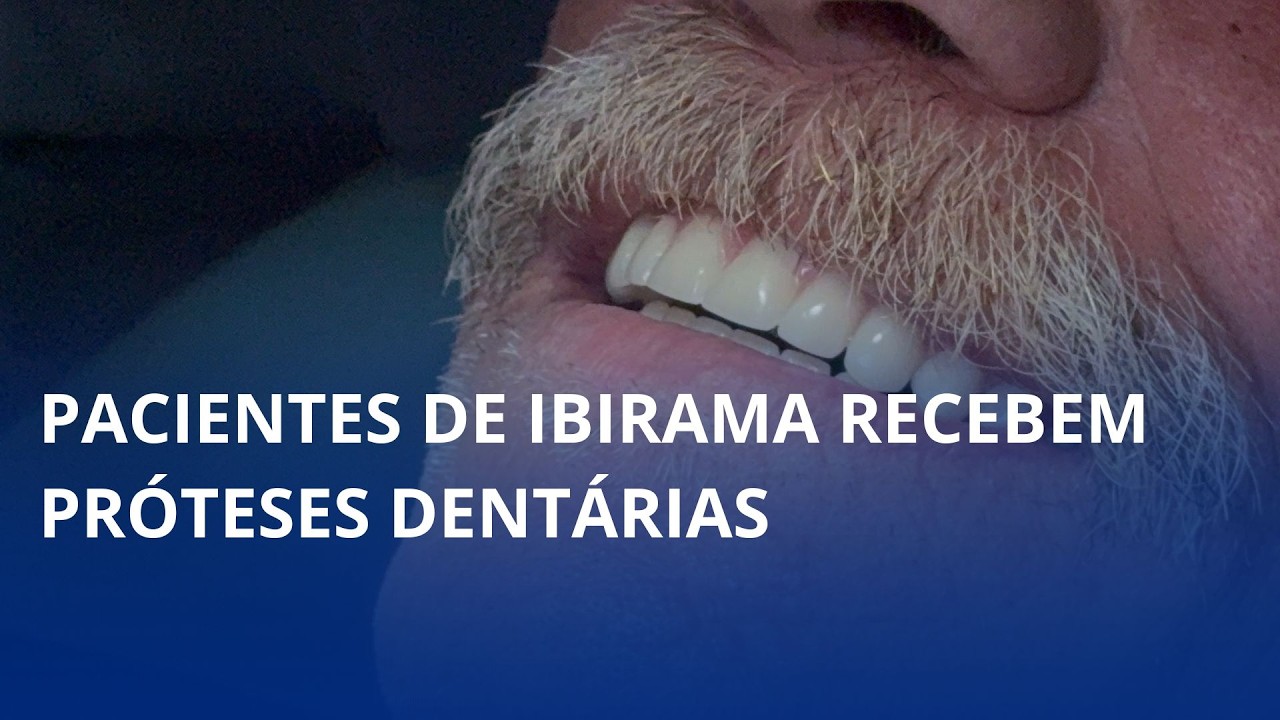 Pacientes de Ibirama recebem próteses dentárias