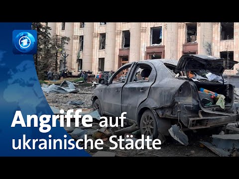 Ukraine: Raketen treffen Charkiw | Russland setzt Angriffe fort