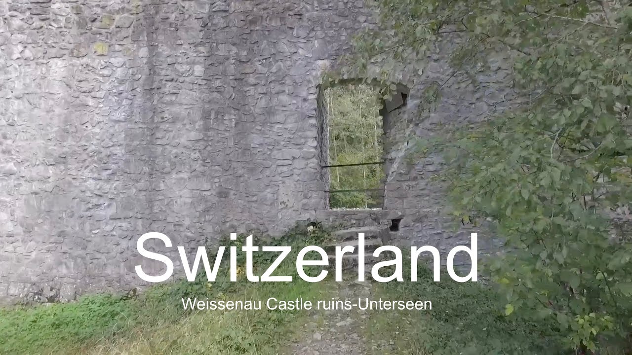 Behold the bird's eye view of the Unspunnen Castle Ruins.