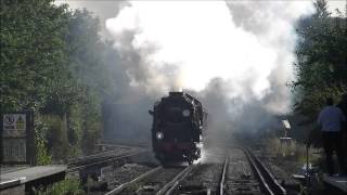 preview picture of video '(HD) 34046 'Braunton' & The Dorset Coast Express, Wandsworth Town, 14/08/13.'