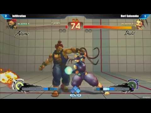[EVO 2013 SSFIV AE Top 8] Infiltration (Akuma) vs Hori Sakonoko (Ibuki)