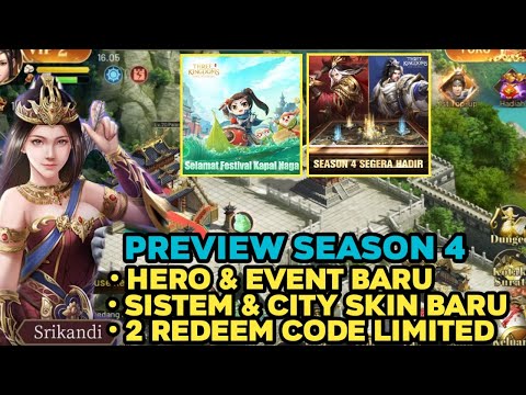 PREVIEW SEASON 4 DAN 2 REDEEM CODE LIMITED THREE KINGDOMS HERO LEGENDARIS