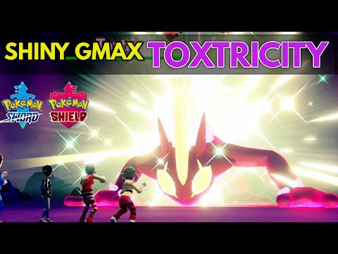 Shiny Gigantamax Toxtricity caught finally!!! Pokemon Sword and Shield