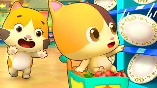 고양이 마트 왔어요~|만지면 안돼요~|생활습관|유아교육|마트송|베이비버스 인기동요|BabyBus