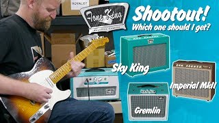 Video thumbnail for Tone King Amp Shootout - Which should I get? - Sky King Vs. Imperial MkII & Gremlin. by 60 Cycle Hum