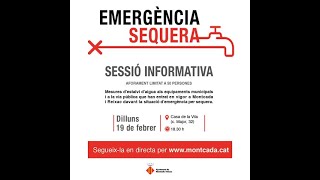 Assemblea ciutadana per explicar les mesures contra la sequera