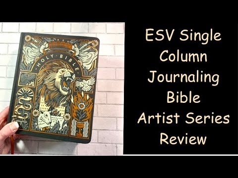 New Cover for the ESV Single Column Journaling Bible "The Lion and the Lamb" Review