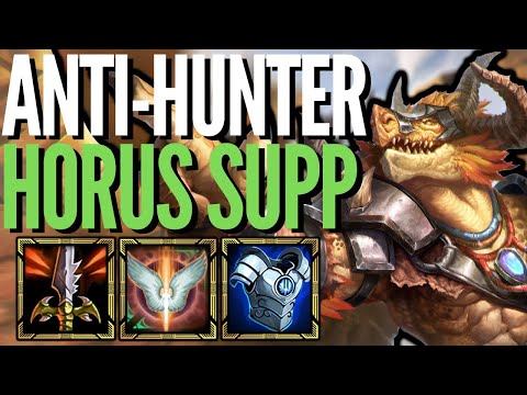 ANTI-HUNTER BUILD | Smite Season 9 Ranked Conquest | Horus #1 Warrior Support