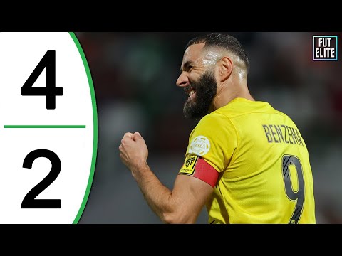 Al-Ittihad vs Al-Khaleej 4-2 Highlights | Karim Benzema 1G
