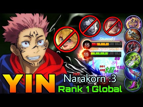 Hard Carry Yin Deadly Monster! - Top 1 Global Yin by Narakorn :3 - Mobile Legends
