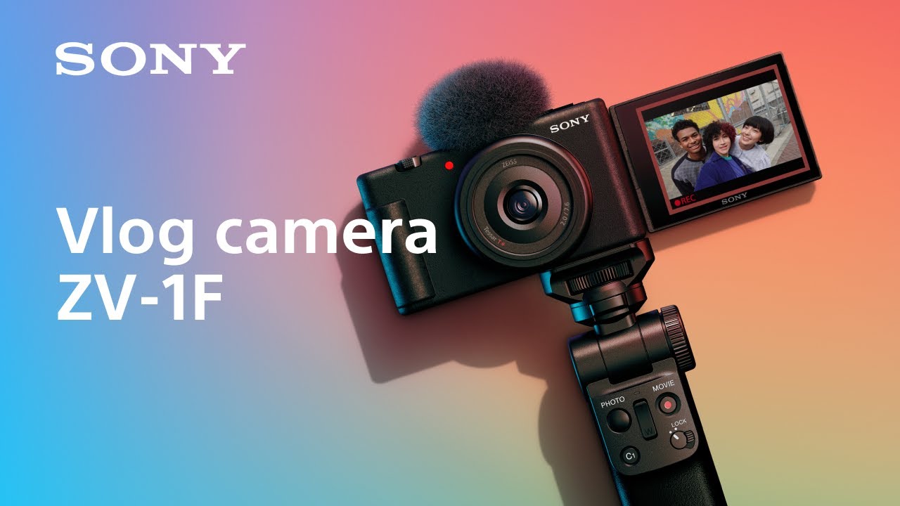 Sony ZV-1F Vlogging Camera (White) with Sony Vlogger's Accessory KIT  (ACC-VC1)