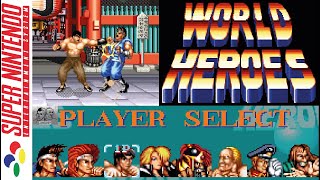 World Heroes SNES Super Nintendo - C&M Playthrough