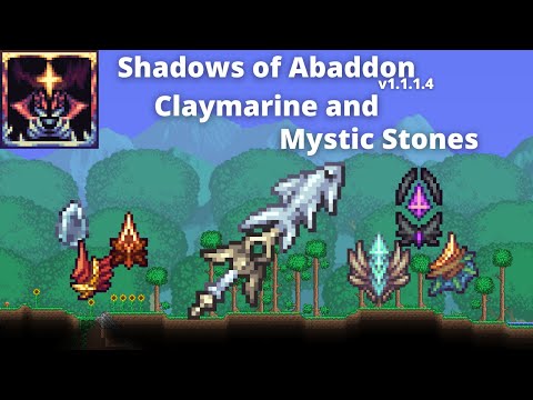 Terraria Shadows of Abaddon Guide v1.1.1.4 || Claymarine Weapon and Upgrades