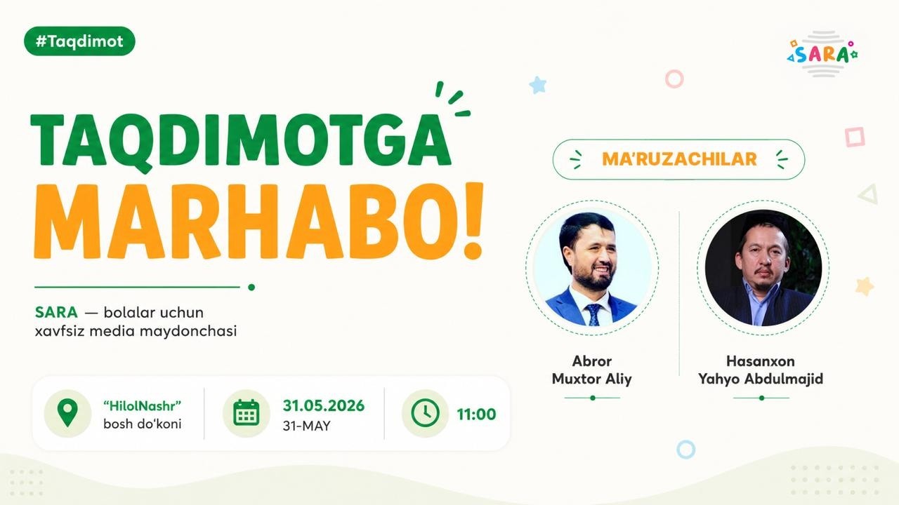 ✨ «SARA» ilovasining taqdimoti
