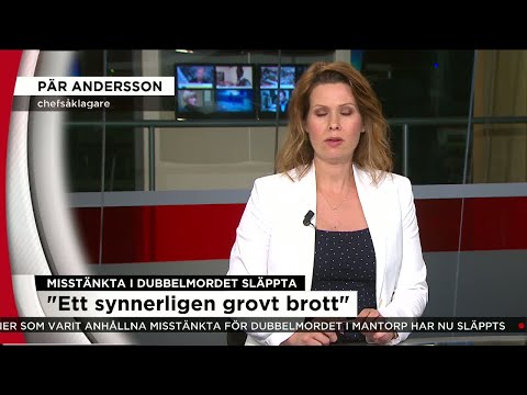 Åklagare släpper anhållna för dubbelmordet i Mantorp - Nyheterna (TV4)