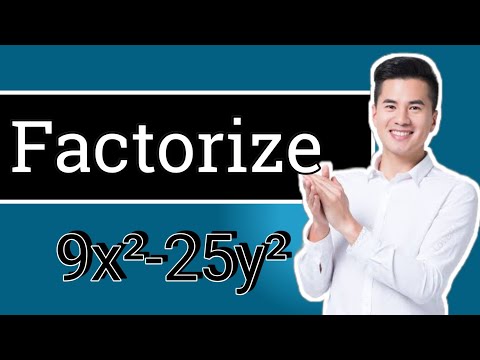 factorize 9x²-25y² | factorise 9 x square - 25 y square