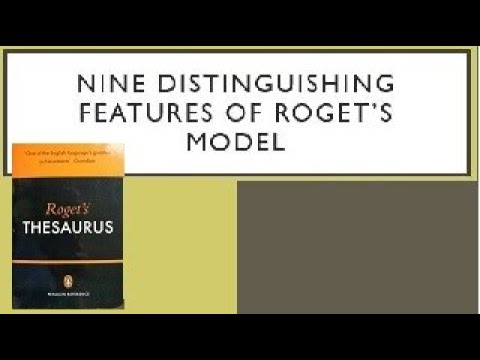 Roget's Thesaurus vs Persian Thesaurus OR nine distinguishing features of Roget’s model