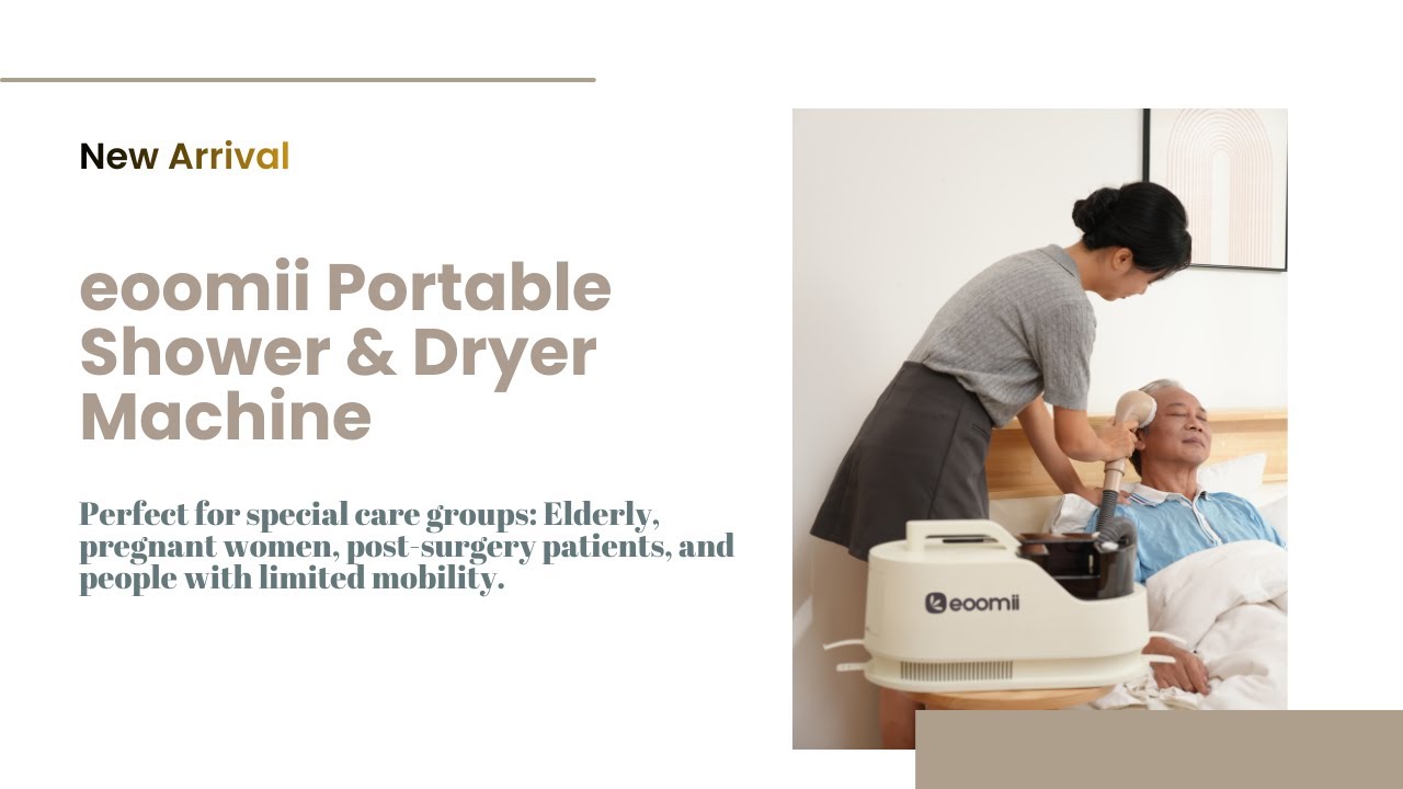 eoomii Portable Shower & Dryer Machine Which is Perfected for Special care Groups