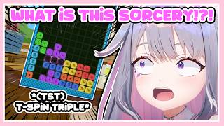 Biboo's Reaction After Witnessing The Magic Of Modern Tetris...【Koseki Bijou / HoloEN】