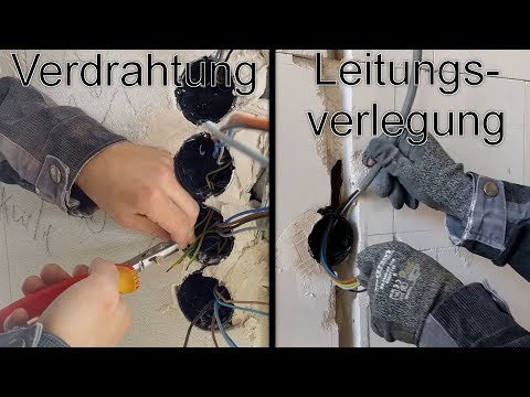 Laying and wiring cables/conduits - Electrical installation in rough construction, Part 4