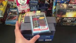 Ultra Pro Toploaders and Card Sleeves Unboxing