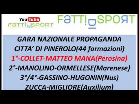 Bocce Gara Nazionale Propaganda Città di Pinerolo : Tabellini Risultati