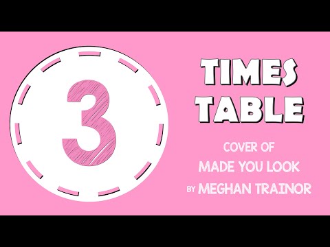 3 Times Table Song (Made You Look by Meghan Trainor) Laugh Along and Learn