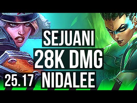 SEJUANI vs NIDALEE (JGL) | Dominating, 28k DMG | KR Master | 25.17
