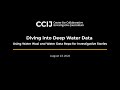 diving into deep water data using water wazi and water data repo for investigative stories