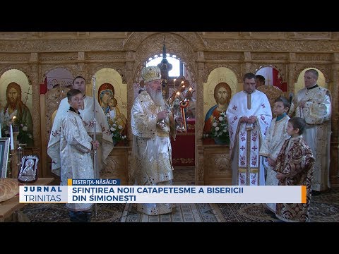 Sfințirea noii catapetesme a bisericii din Simionești