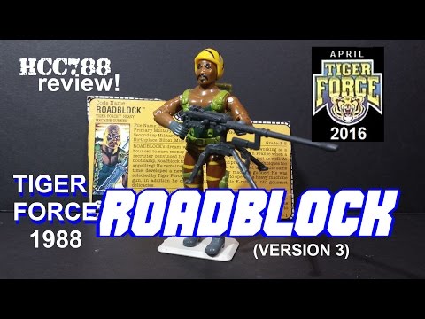 HCC788 - 1988 Tiger Force ROADBLOCK - Tiger Force Month - Vintage G.I. Joe toy review! HD S03E16