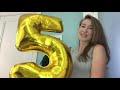 Как надуть фольгированные цифры 66см | SHARLIT