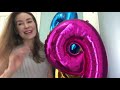 Как надуть фольгированные цифры 66см | SHARLIT
