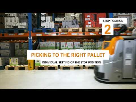 Autonomous low level order picker STILL OPX iGo neo - multiple stop positions
