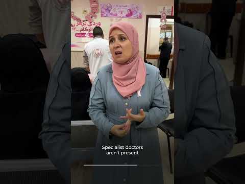‘Pink blooms from among the rubble’: Battling breast cancer in Gaza | AJ #shorts