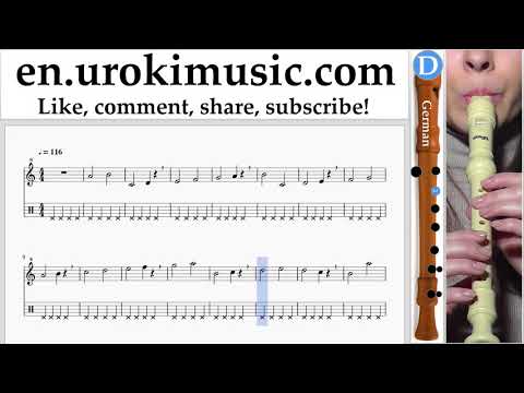 How to Play Recorder (G.) Dua Lipa - New Rules Tabs Part#1 exercises, scales um-i352