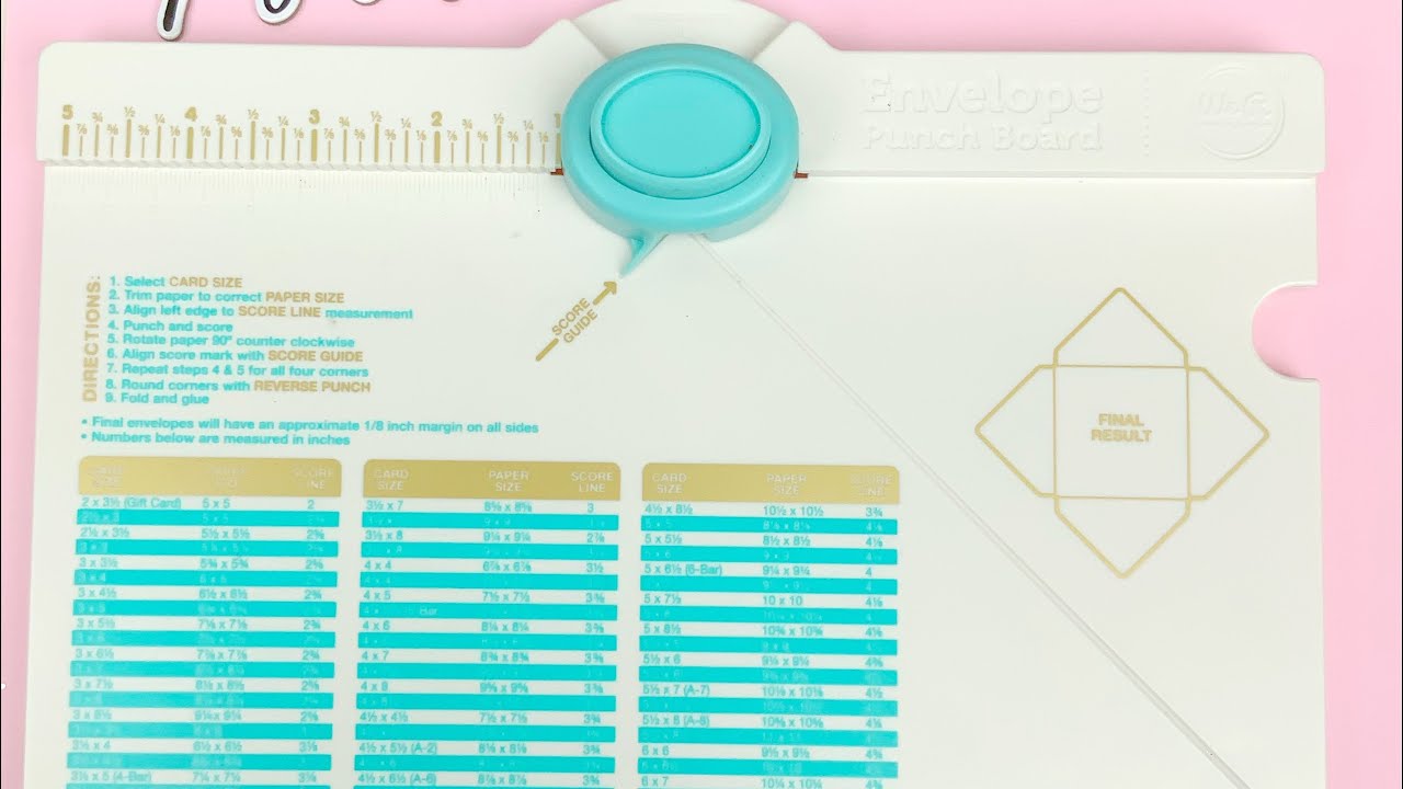 How to use your We R Memory Keepers Envelope Punch Board | Great for Beginner Crafters