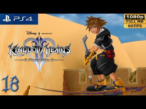 [PS4 1080p 60fps] Kingdom Hearts 2 Walkthrough 18 Agrabah 2nd Visit - KH 1.5 + 2.5 HD Remix