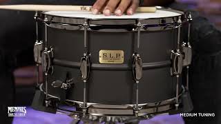 Video thumbnail for Tama 14x8 S.L.P. Big Black Steel Snare Drum (LST148) by Memphis Drum Shop