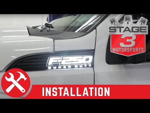 2011-2016 F-250/F-350 Super Duty Recon Illuminated Side Emblems Install