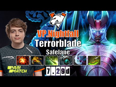 Terrorblade Safelane | VP.Nightfall | WTF 855 GPM PRO TERRORBLADE | 7.29d Gameplay Highlights