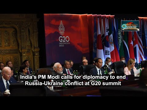India's PM Modi calls for diplomacy to end Russia Ukraine conflict at G20 summit
