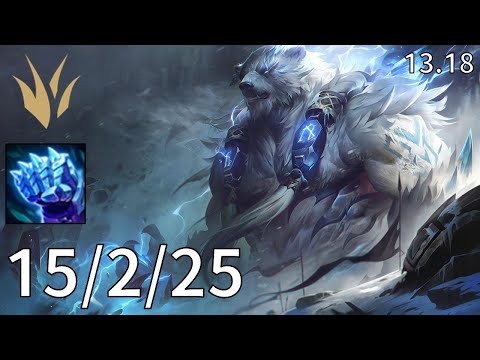 Volibear Jungle vs Trundle - EUW Master | Patch 13.18