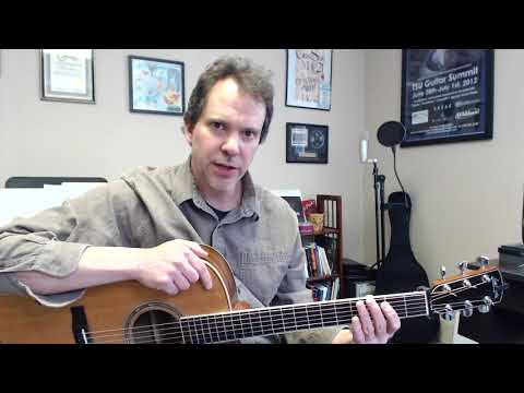 Warmup for finger independence: 3-finger power chord shapes