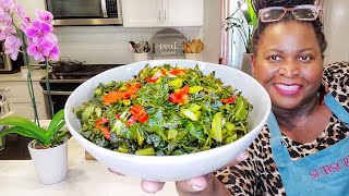 VEGAN Soul Food Recipes for Dinner | Sweet and Spicy COLLARD GREENS  Vegan Thanksgiving recipes 2021