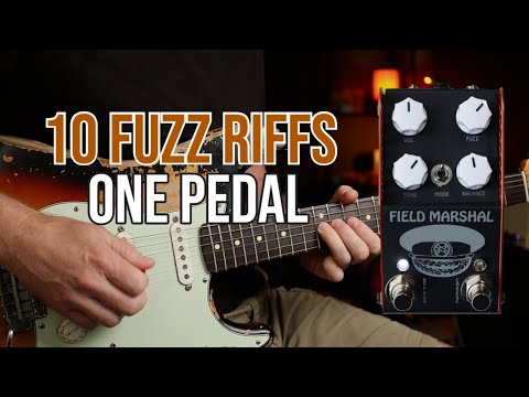 10 Fuzz Riffs - One Pedal | ThorpyFX Field Marshall (Pedal Demo)