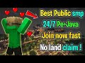 No Land claim Public smp server for Pe+Java | 24/7 1.19+ | Join now fast
