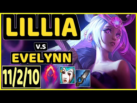 CANEE (LILLIA) vs EVELYNN - 11/2/10 KDA JUNGLE GAMEPLAY - EUW Ranked GRANDMASTER