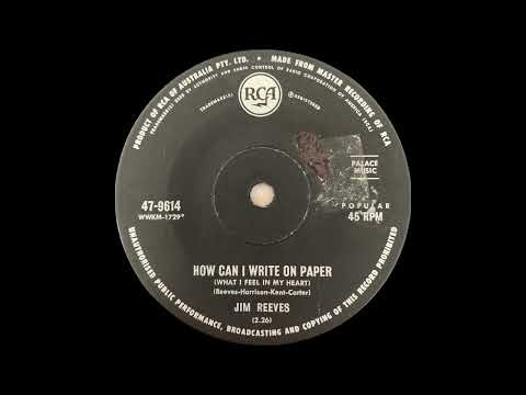 1968/61: Jim Reeves - How Can I Write on Paper - mono 45